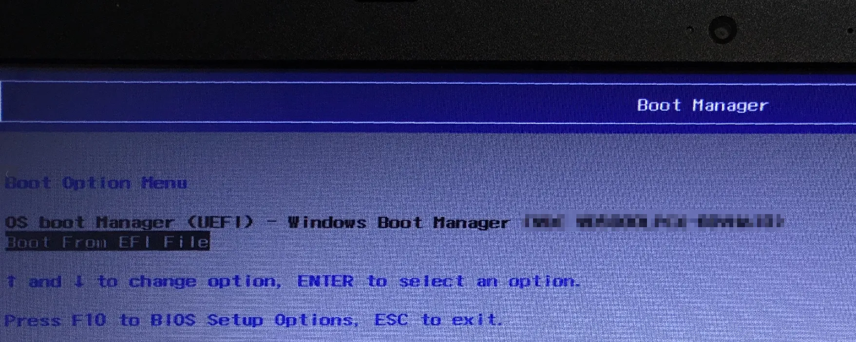 Boot Menu UEFI